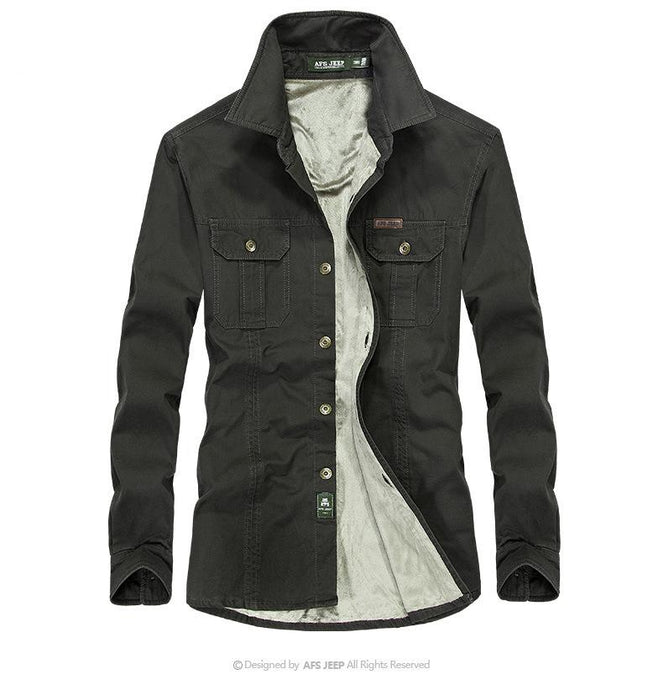 Velvet Winter Men Shirts
