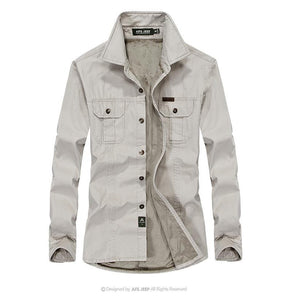 Velvet Winter Men Shirts