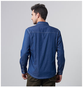 Denim Blue Men Shirts