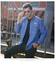 Load image into Gallery viewer, Denim Blue Men Shirts