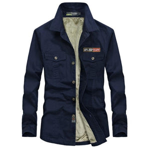 AFS JEEP Army Military Long Sleeve Men's Shirts