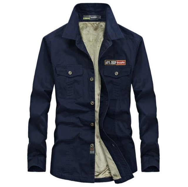 AFS JEEP Army Military Long Sleeve Men's Shirts